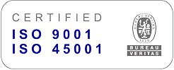 ISO 9001 and ISO 45001 certification
